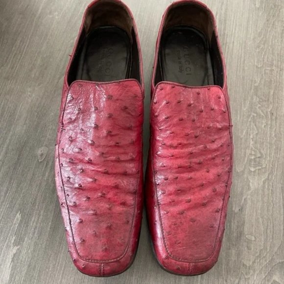GUCCI Men genuine ostrich skin shoes main image 4